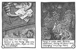 From "Ink Spots", Debbie Drechsler's first (self-published) graphic narrative