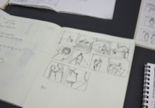 "Why don’t you dance?" 10-panel storyboard by student Plue.
